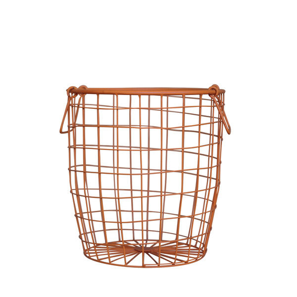 Wire basket medium tangerine